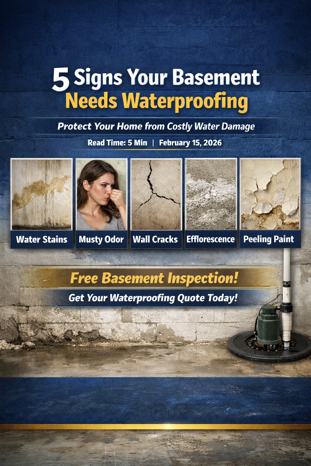5 Signs Your Basement Needs Waterproofing