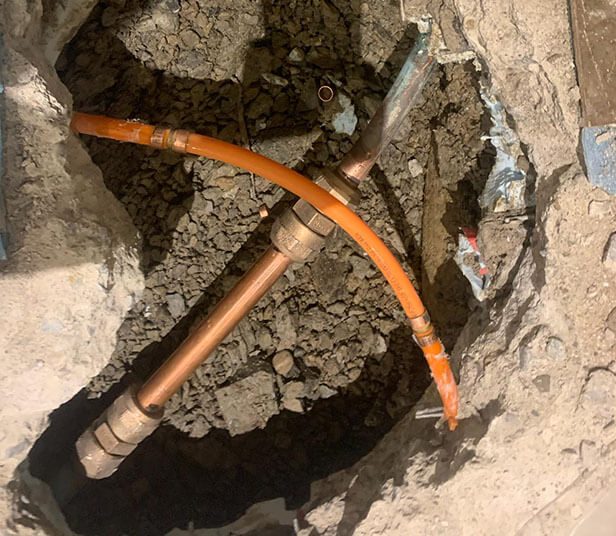 Copper & PEX Connection Point