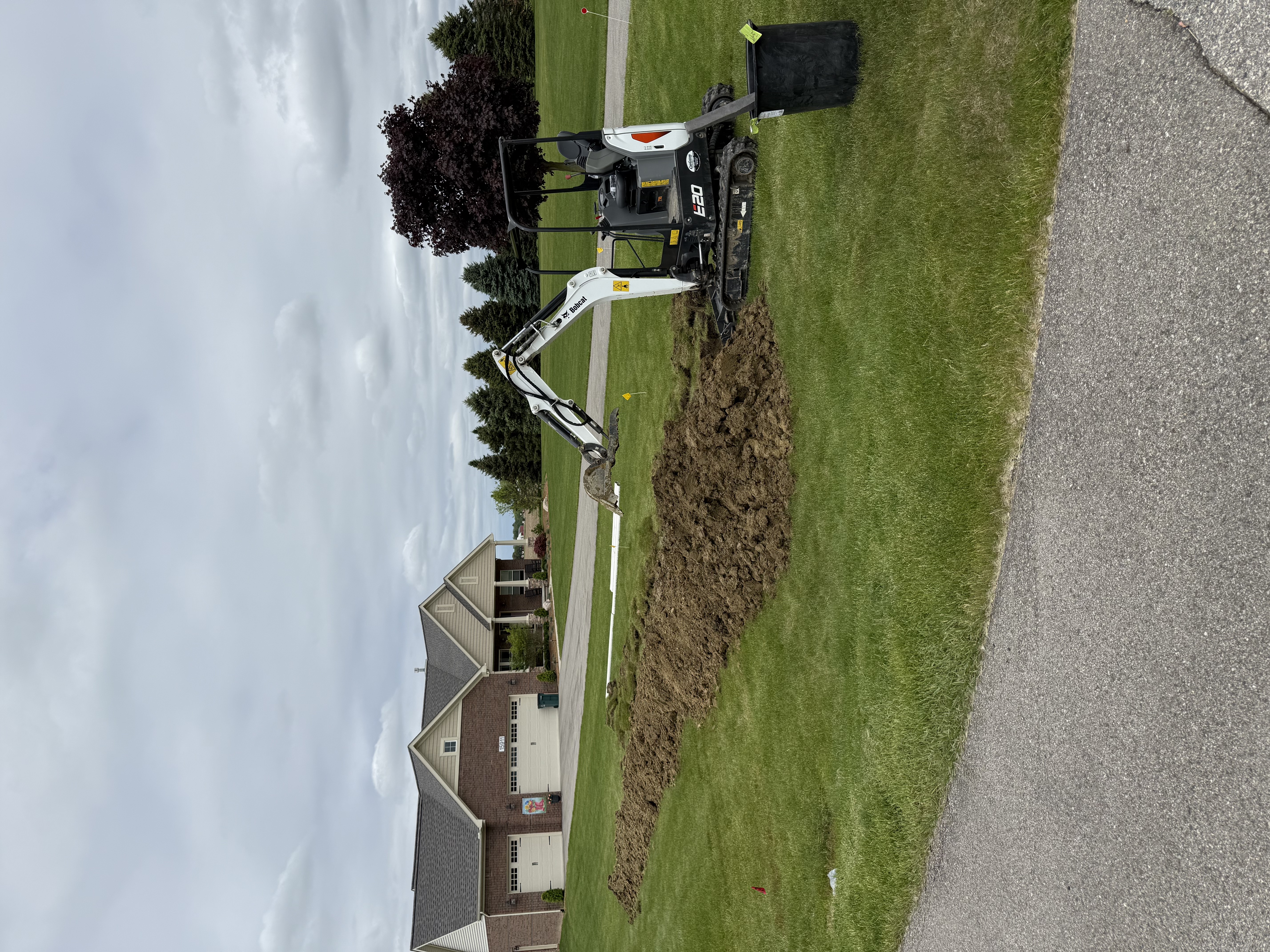 Residential Yard Trenching