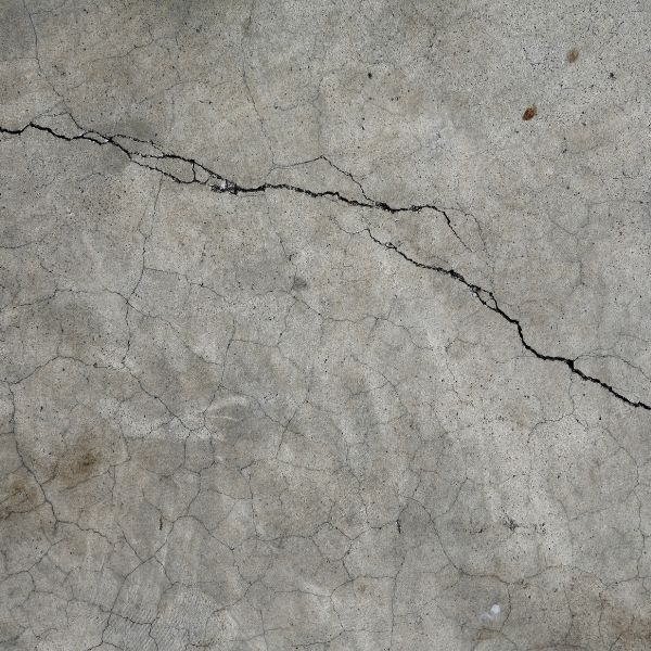 Cracked foundation inside of a home basement.