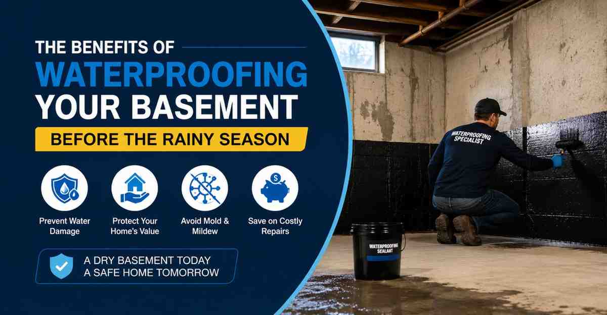 The Benefits of Waterproofing Your Basement Before the Rainy Season