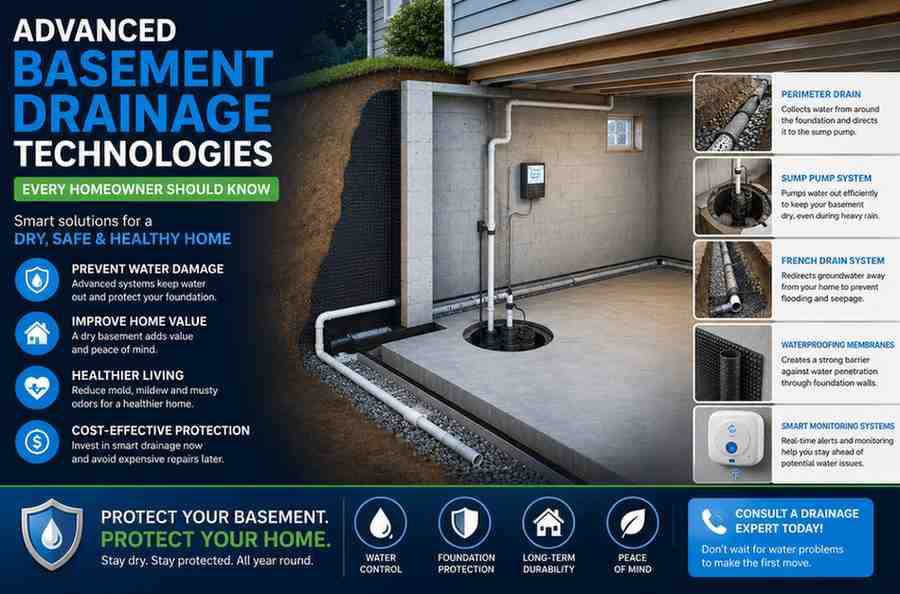 Advanced Basement Drainage Technologies Every Homeowner Should Know